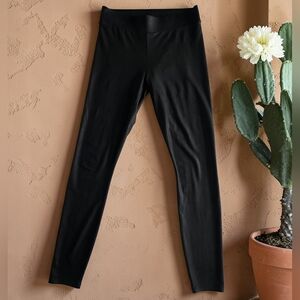 Guess Black Low Sheen Wet Look Spandex Leggings